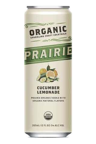 Prairie Organic Sparkling Craft Cocktails Cucumber Lemonade