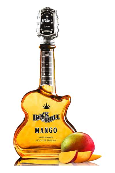 Rock N Roll Tequila Mango Flavored Tequila - 100% Blue Weber Agave - Ultra Premium Tequila 750mL Guitar Shape Bottle