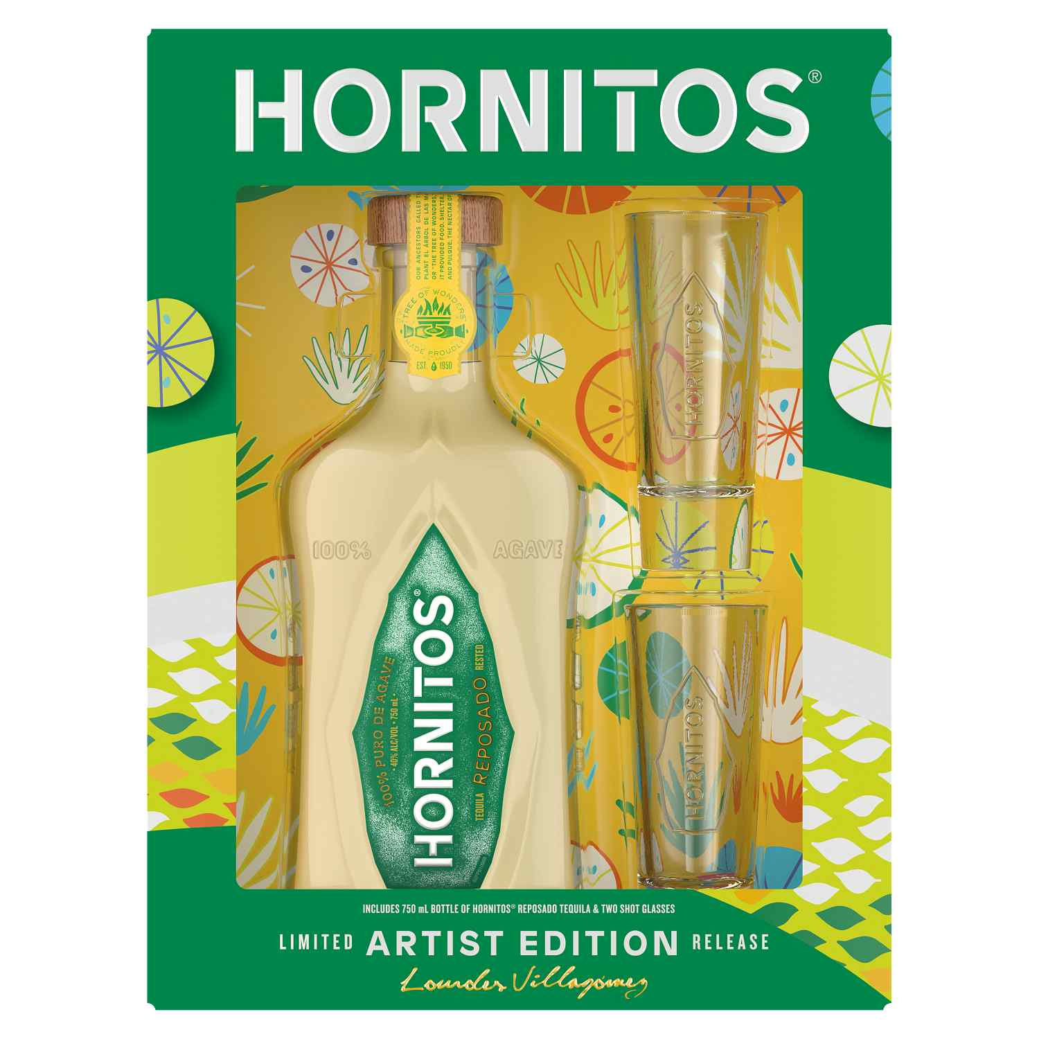 Hornitos Reposado Tequila Shot Glass Gift Set
