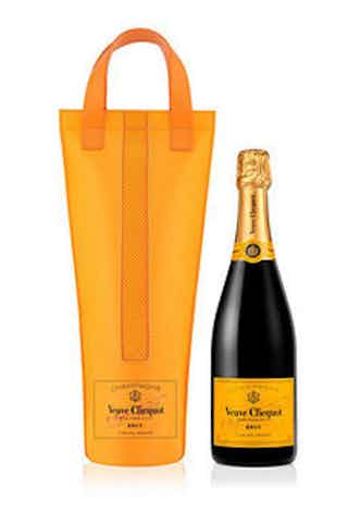 Veuve Cliquot Brut Champagne and Gift Bag