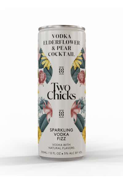 Two Chicks Sparkling Elderberry & Pear Fizz Vodka Cocktail